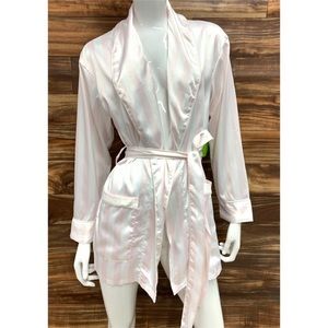 Sam Edelman Pink/White Stripe Smoking Jacket